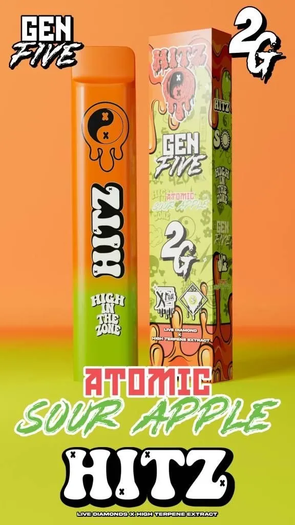atomic sour gen 5 hitz disposable