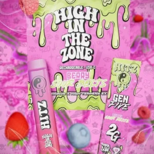 Berry Sour Belt Gen 5 Hitz Disposable 2-gram rechargeable extract vape pen hardware