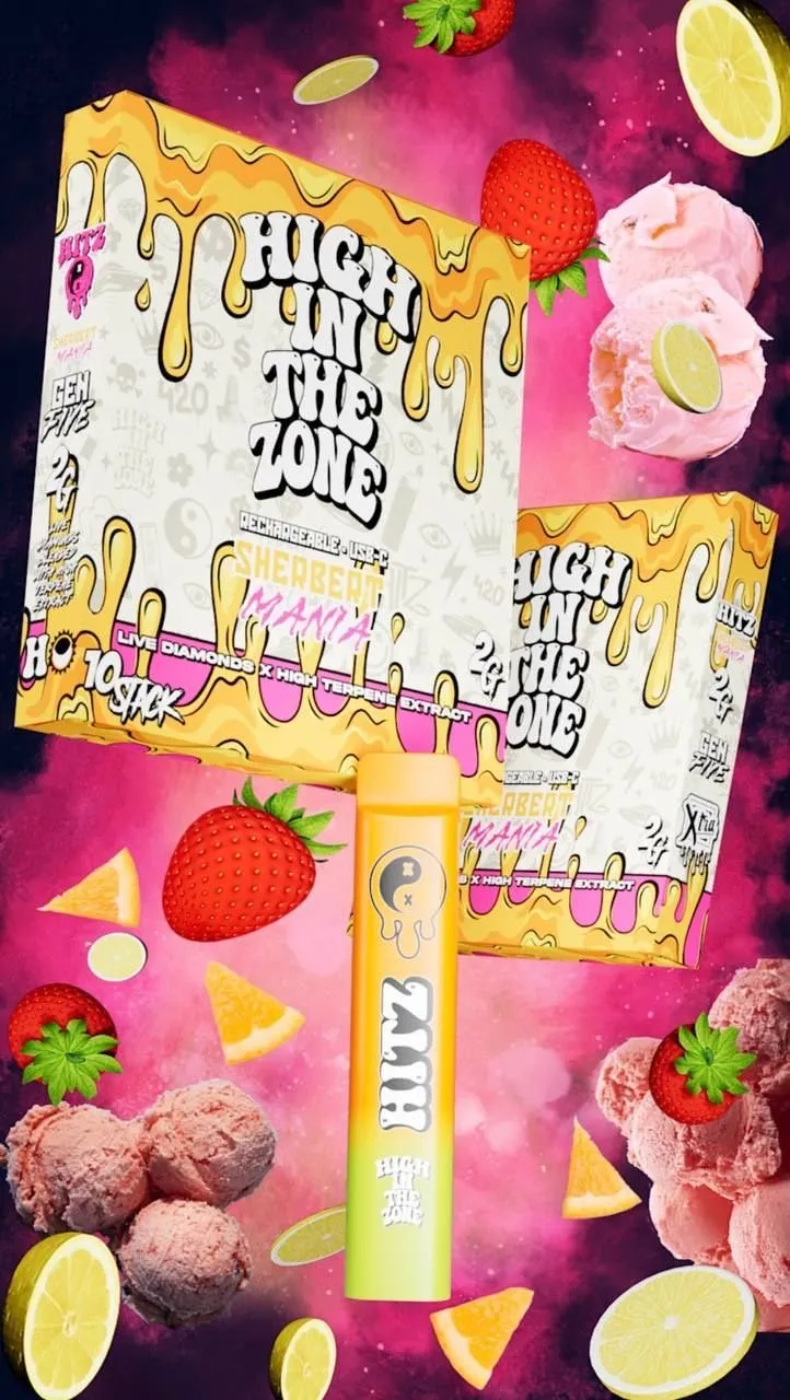 sherbert mania gen 5 hitz disposable