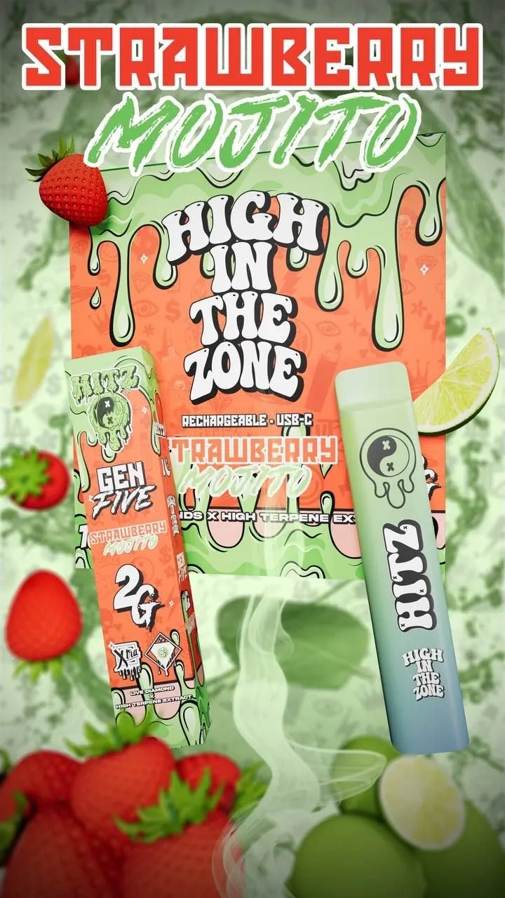 strawberry mojito gen 5 hitz disposable